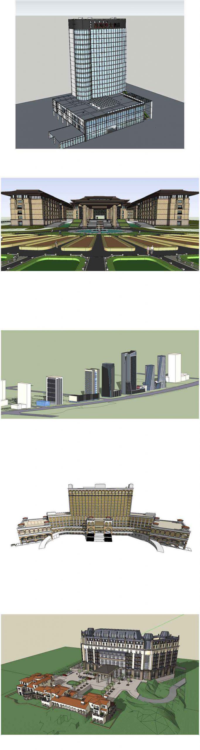 ★【Sketchup 3D Models】19 Types of Hotel Sketchup 3D Models V.2 - Image 6