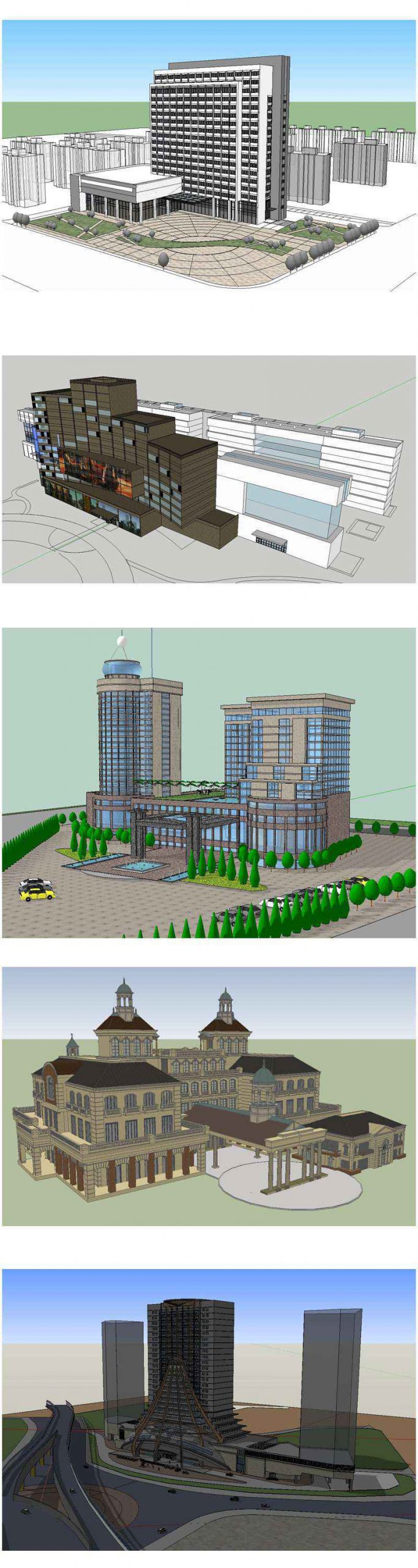 ★【Sketchup 3D Models】19 Types of Hotel Sketchup 3D Models V.2 - Image 5