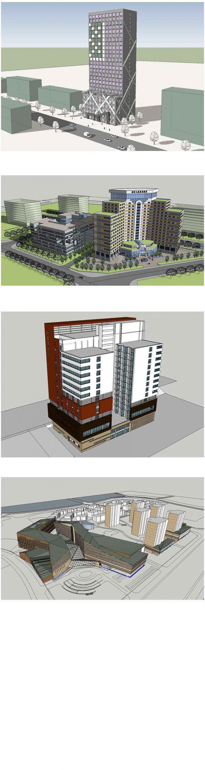 ★【Sketchup 3D Models】19 Types of Hotel Sketchup 3D Models V.2 - Image 4