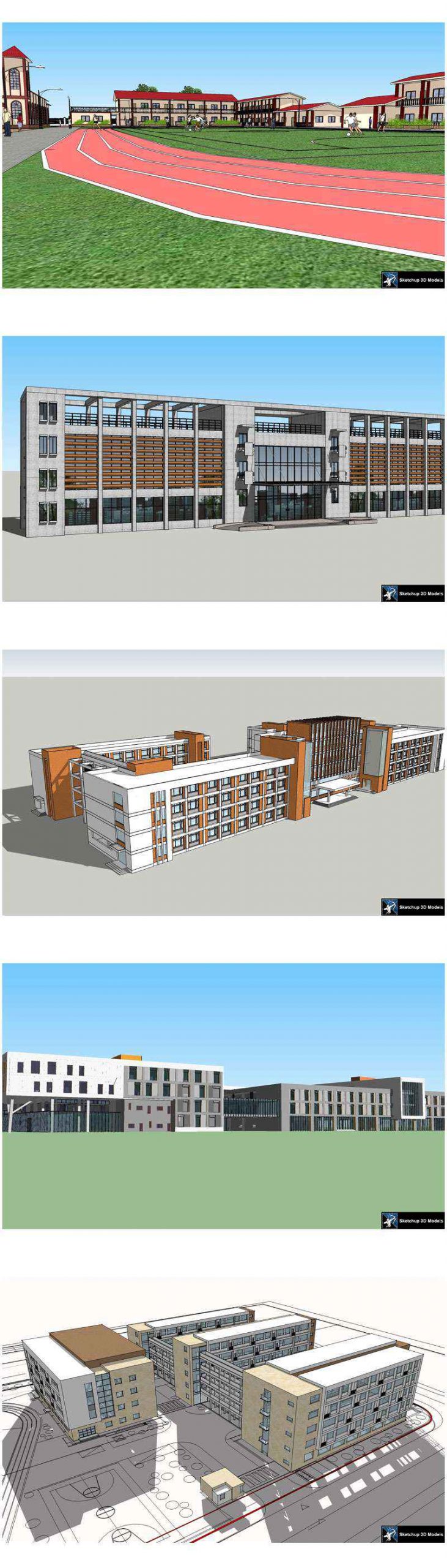 ★【Sketchup 3D Models】20 Types of School Sketchup 3D Models V.1 - Image 5