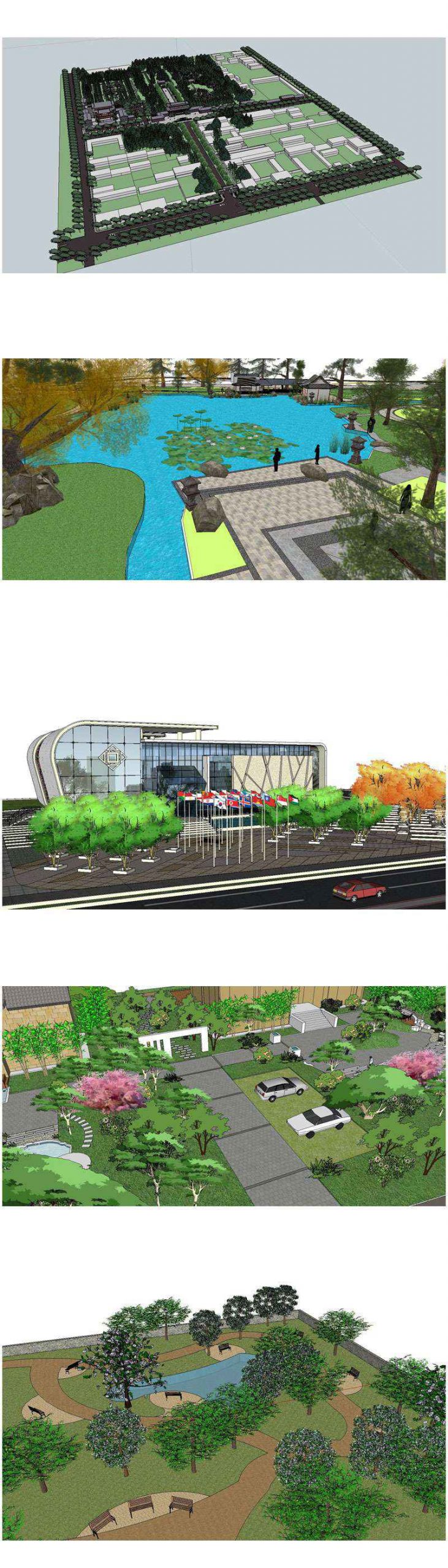 ★【Sketchup 3D Models】20 Types of Park Landscape Sketchup 3D Models V.1 - Image 5