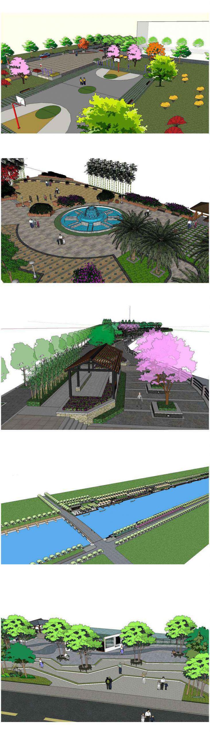 ★【Sketchup 3D Models】20 Types of Park Landscape Sketchup 3D Models V.1 - Image 3