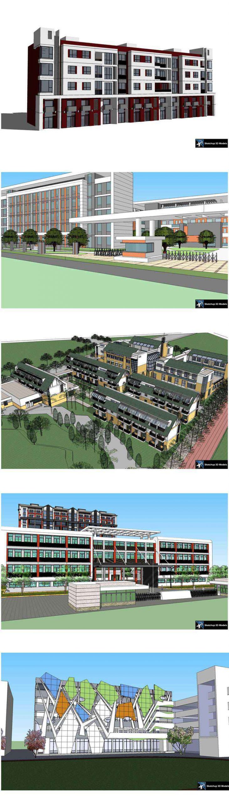 ★【Sketchup 3D Models】20 Types of School Sketchup 3D Models V.3 - Image 2