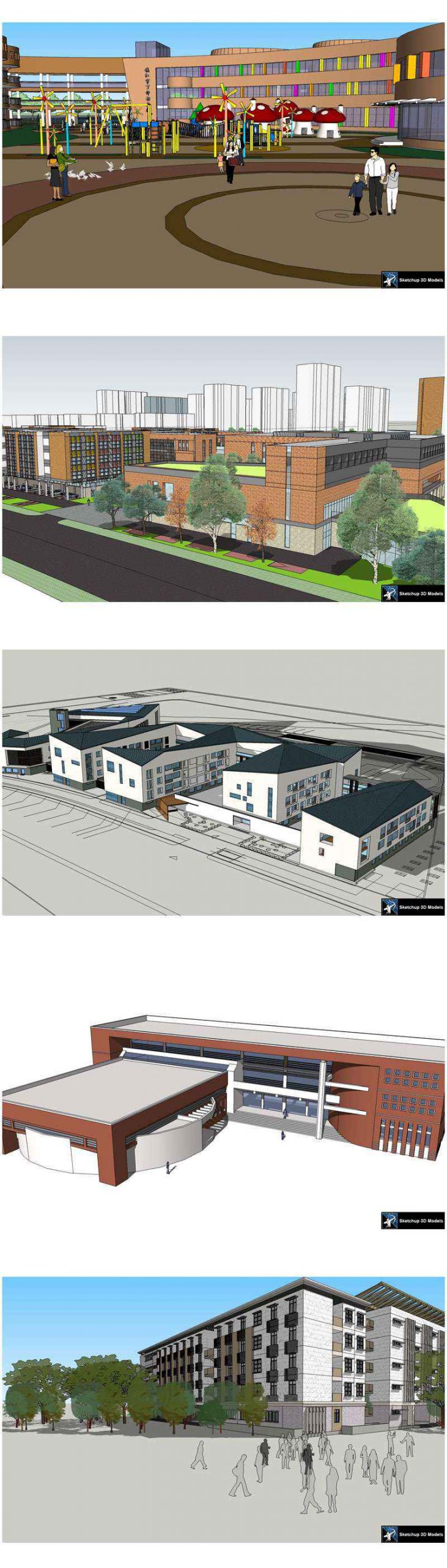 ★【Sketchup 3D Models】20 Types of School Sketchup 3D Models V.5 - Image 2