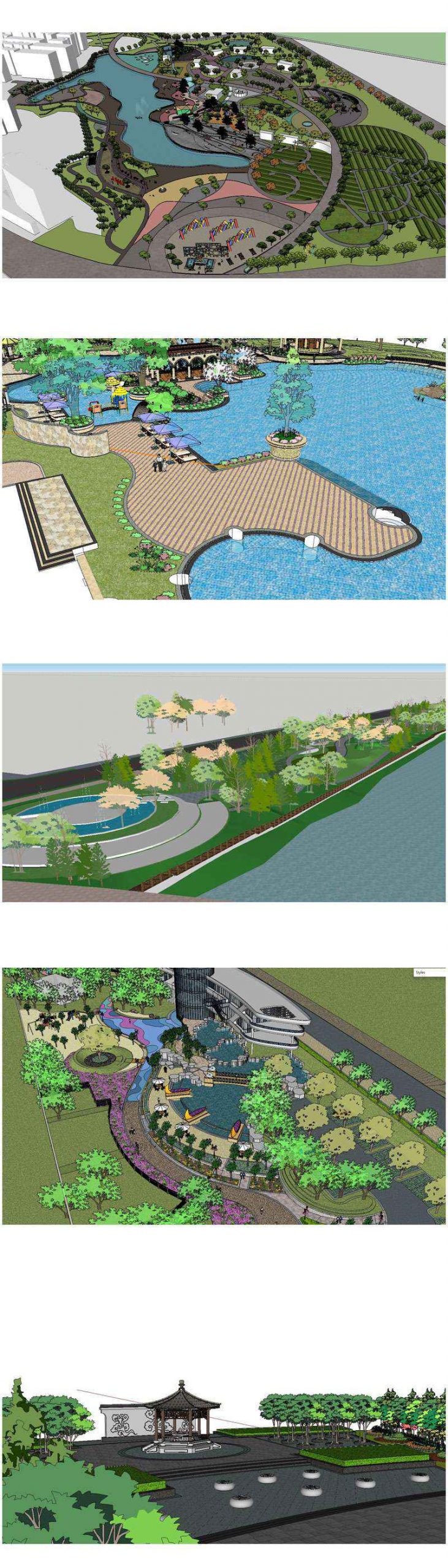 ★【Sketchup 3D Models】20 Types of Park Landscape Sketchup 3D Models V.1 - Image 2