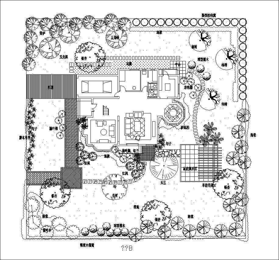 ★【Villa Landscape design,Rooftop garden,Community garden CAD Drawings Bundle V.2】All kinds of Landscape design CAD Drawings - Image 9