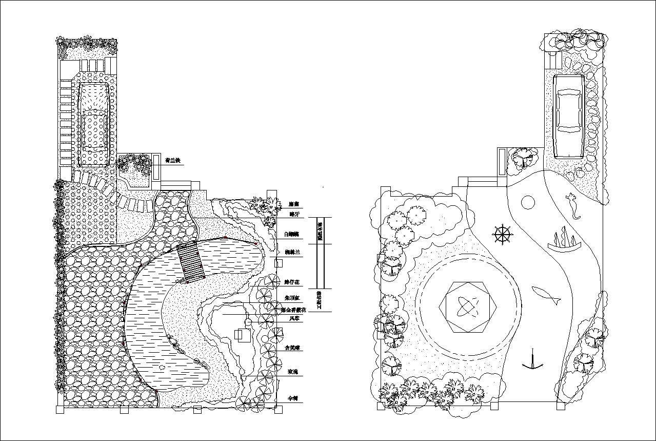 ★【Villa Landscape design,Rooftop garden,Community garden CAD Drawings Bundle V.2】All kinds of Landscape design CAD Drawings - Image 4