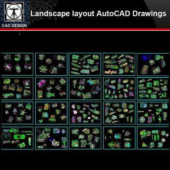 ★【Landscape layout Autocad Drawings Collections】All kinds of Landscape CAD Drawings