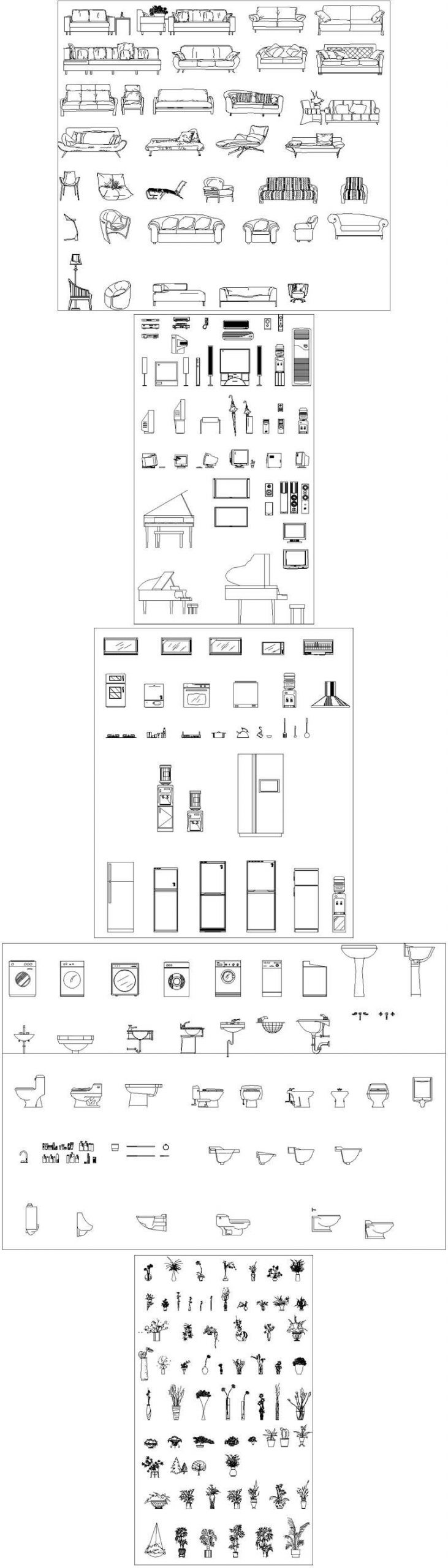 ★【Interior Design Autocad Elevation Collections V.1】All kinds of CAD Elevation Bundle - Image 5