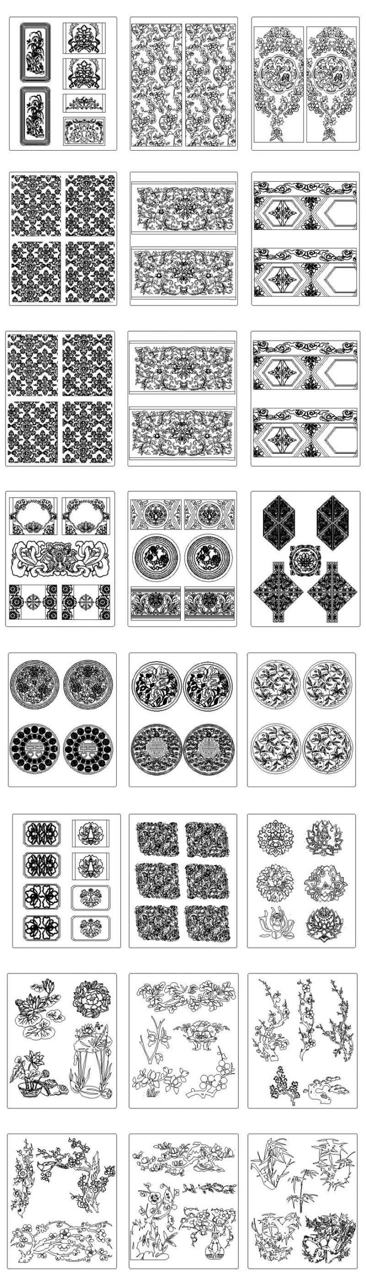 ★【Islamic Style Pattern Autocad Blocks V.1】All kinds of Islamic Style Pattern CAD drawings Bundle - Image 3
