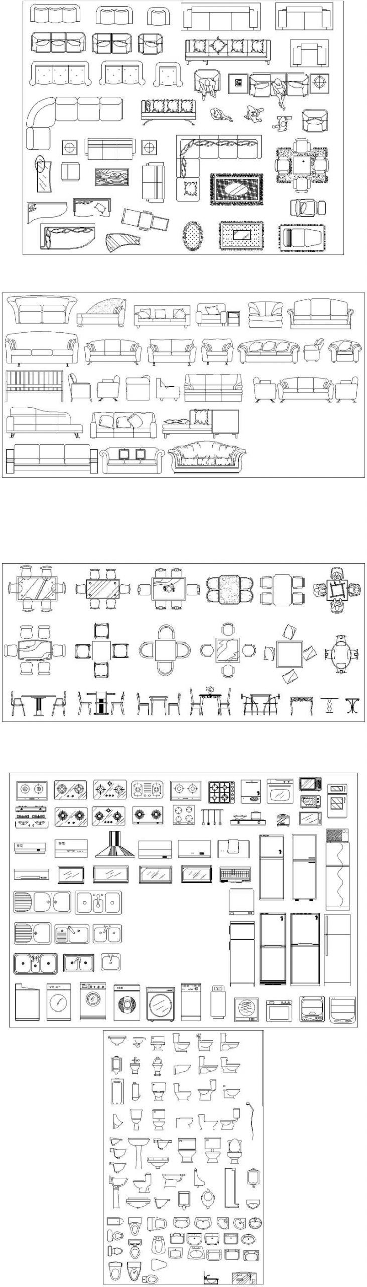 ★【Full Autocad Blocks Collections】All kinds of CAD Blocks Bundle - Image 4