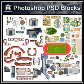 ★【PSD Landscape Paving,layout design Blocks 】Paving,layout design 2D Plan PSD Landscape Blocks V2