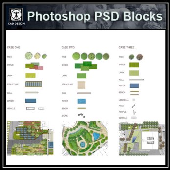 ★【 PSD Landscape Design Elements -Landscape Design Templates V2】
