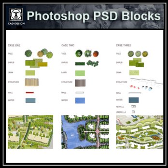 ★【 PSD Landscape Design Elements -Landscape Design Templates V3】