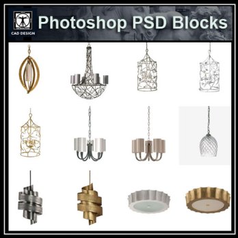 ★【 PSD Interior Design Blocks-All Ceiling_Lights PSD Blocks Download】