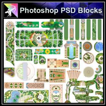★【PSD Landscape layout design Blocks 】 PSD Landscape Layout Collections(★Best Collections💎)