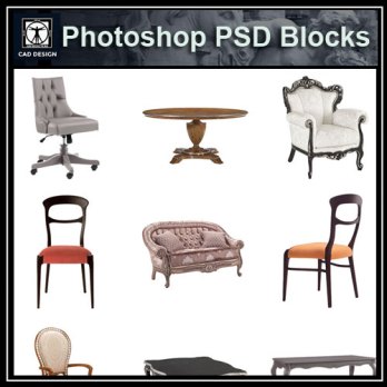 ★【 PSD Interior Design Blocks-All Chair PSD Blocks Download 】
