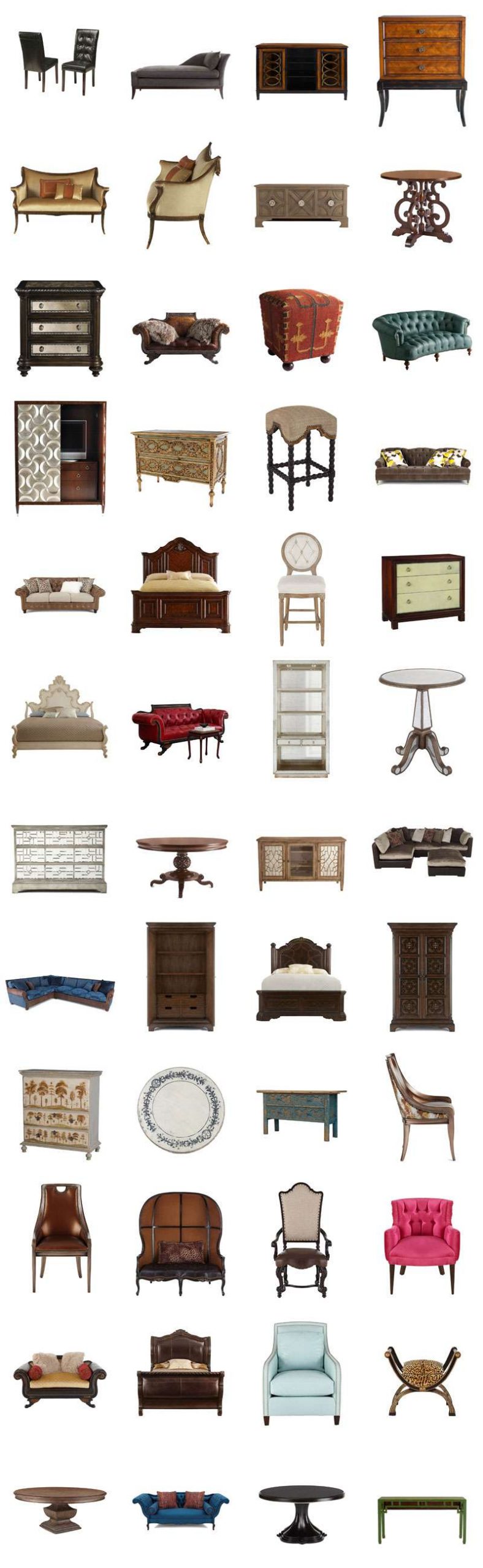 ★【 PSD Interior Design Blocks-All Luxury Furniture PSD Blocks Download V2】 - Image 3