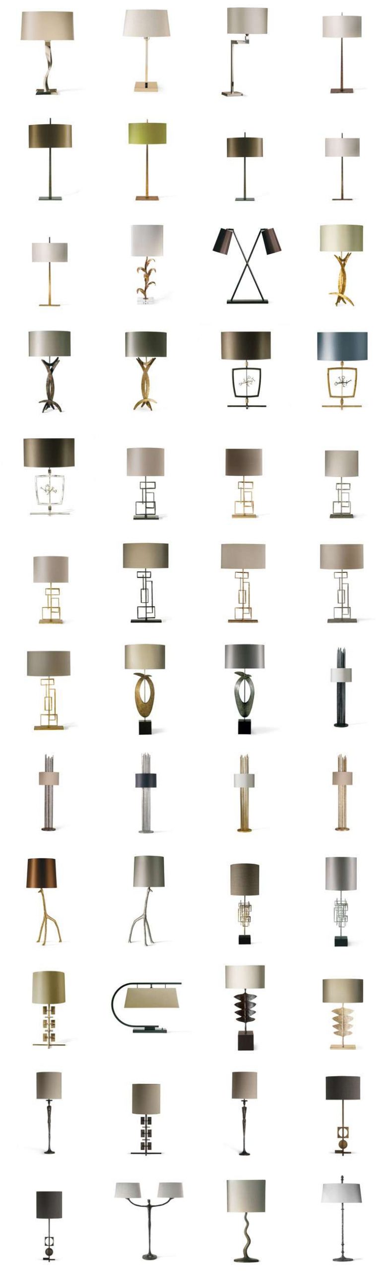 ★【 PSD Interior Design Blocks-All Table_Lamps PSD Blocks Download】 - Image 3
