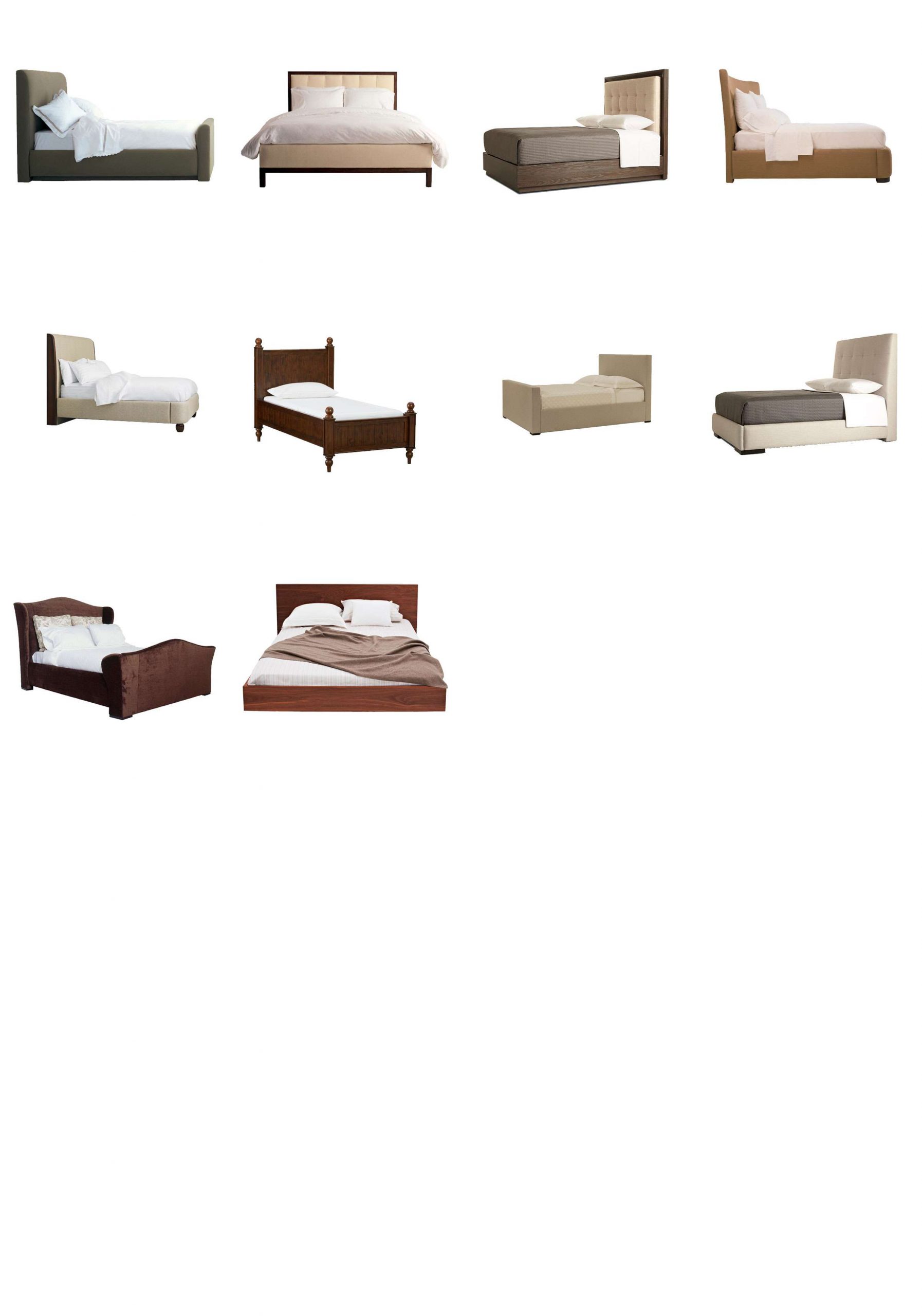 ★【 PSD Interior Design Blocks-All Bed PSD Blocks Download V1】 - Image 9