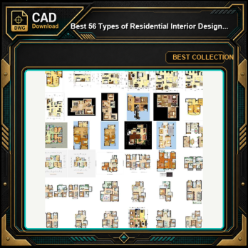 ★Best 56 Types of Residential Interior Design PSD color plans Bundle (Total 0.9GB PSD Files -Recommanded!!💎💎)