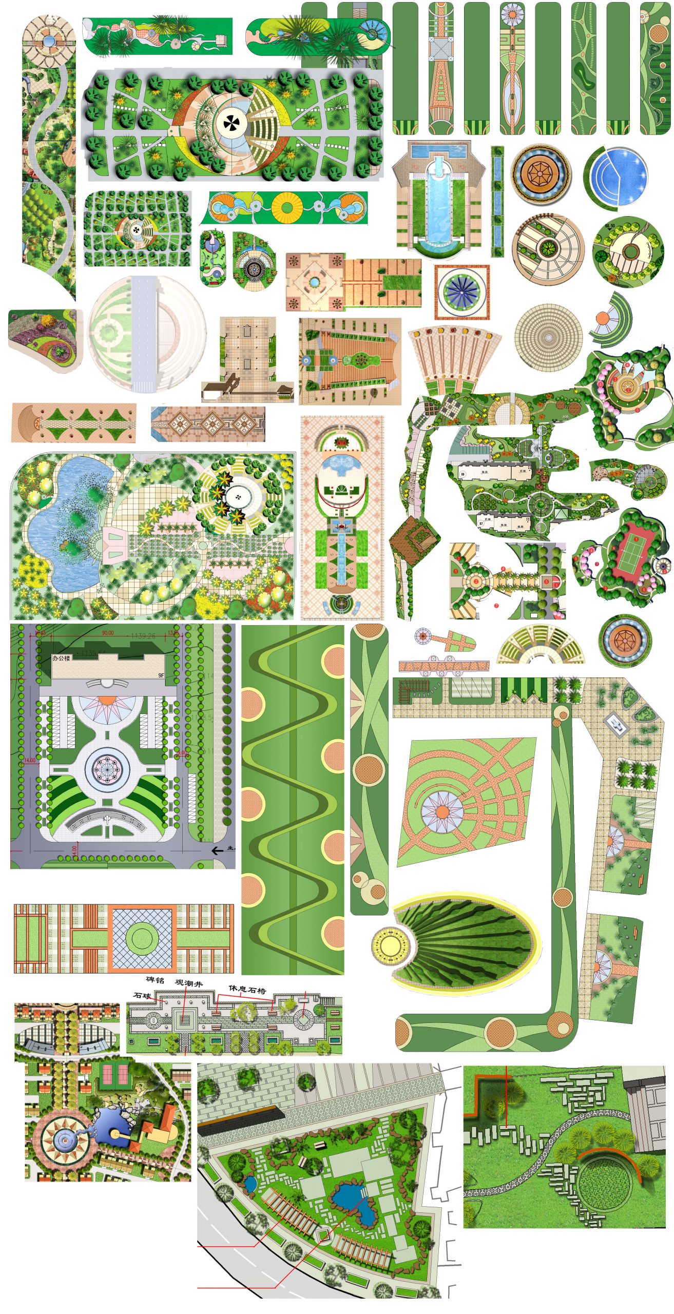 ★【PSD Landscape layout design Blocks 】 PSD Landscape Layout Collections(★Best Collections💎) - Image 2