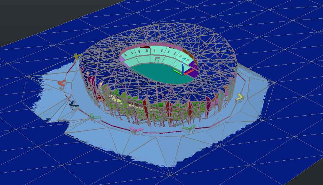 đăFamous Architecture ProjectsăBirds Nest Stadium Beijing 3D model - Image 5