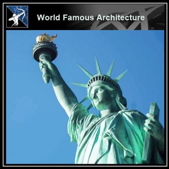💎【Famous Architecture Projects】Statue of liberty 3D CAD Drawing
