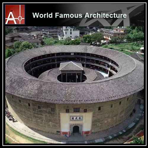 China Tulou Sketchup 3D model 