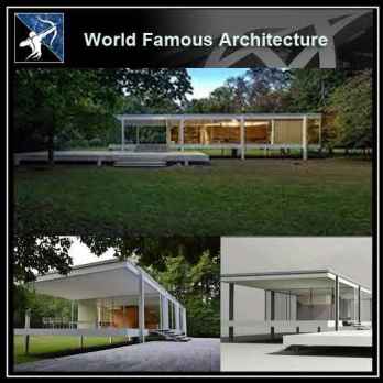 💎【Famous Architecture Projects】Farnsworth house 3D Max model - ludwig mies van der rohe