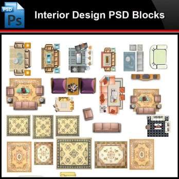 ★Photoshop PSD Blocks-Interior Design Sofa PSD Blocks V1