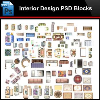 ★Photoshop PSD Blocks-Interior Design Sofa PSD Blocks V3