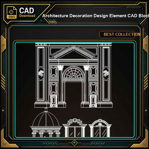 ★【Architecture Decoration Design Element CAD Blocks V.1】@Autocad Decoration Blocks,Drawings,CAD Details,Elevation