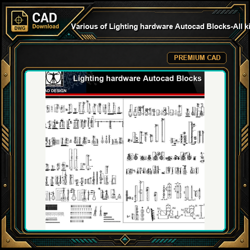 ★【Various of Lighting hardware Autocad Blocks】-All kinds of Lighting Autocad Blocks Collection