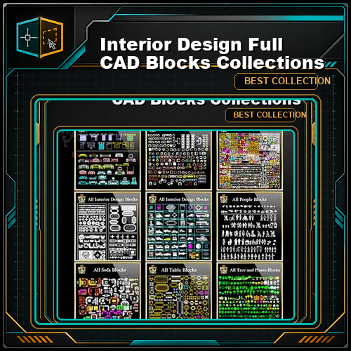 【Interior Design Full CAD Blocks Collections】(Best Collections!!)