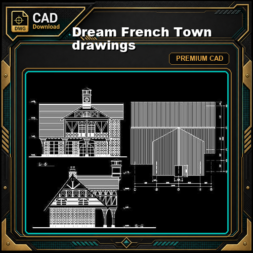Dream French Town drawings