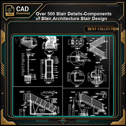 Over 500 Stair Details-Components of Stair,Architecture Stair Design