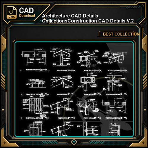 【Architecture CAD Details Collections】Construction CAD Details V.2