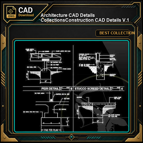 【Architecture CAD Details Collections】Construction CAD Details V.1