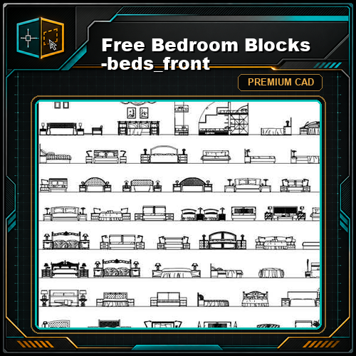Free Bedroom Blocks -beds_front