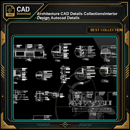 【Architecture CAD Details Collections】Interior Design Autocad Details