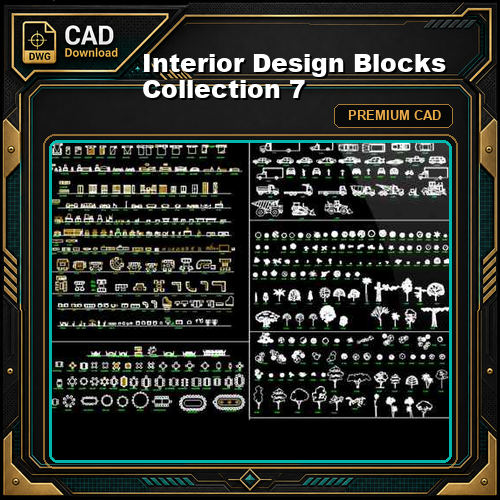 Interior Design Blocks Collection 7