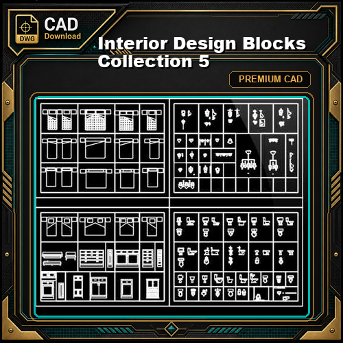 Interior Design Blocks Collection 5