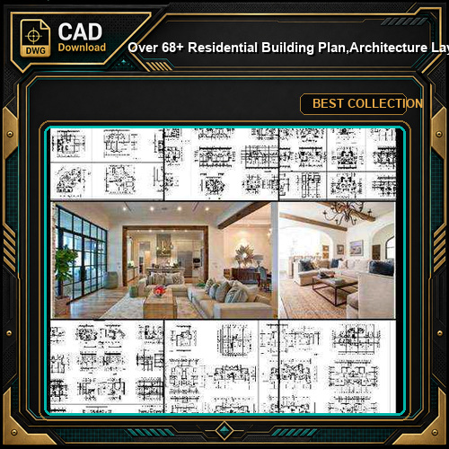 ★【Over 68+ Residential Building Plan,Architecture Layout,Building Plan Design CAD Design,Details Collection】@Autocad Blocks,Drawings,CAD Details,Elevation