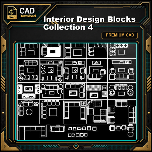 Interior Design Blocks Collection 4