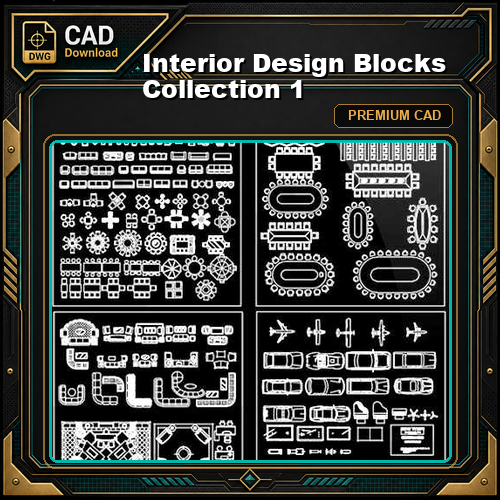 Interior Design Blocks Collection 1
