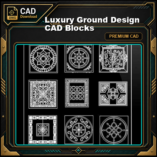 Luxury Ground Design CAD Blocks