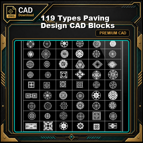 119 Types Paving Design CAD Blocks