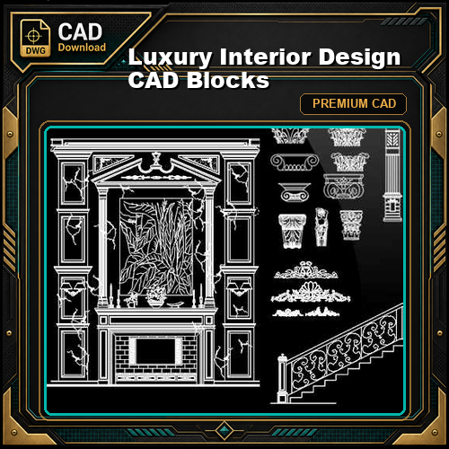 Luxury Interior Design CAD Blocks