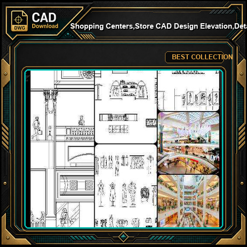 ★【Shopping Centers,Store CAD Design Elevation,Details Elevation Bundle】V.4@Shopping centers, department stores, boutiques, clothing stores, women's wear, men's wear, store design-Autocad Blocks,Drawings,CAD Details,Elevation